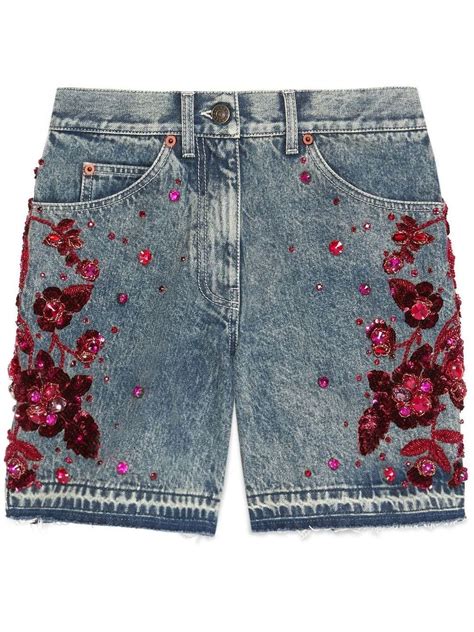 gucci floral shorts